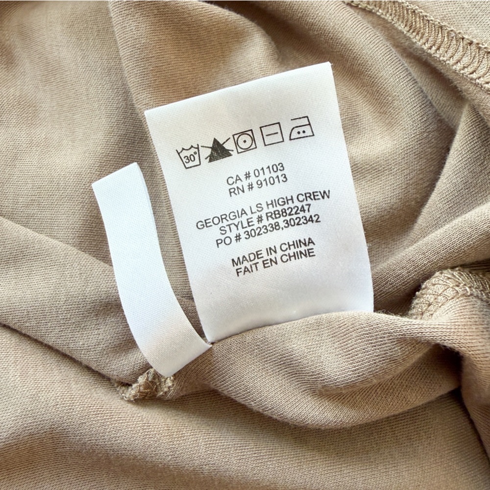 ROBERT BARAKETT • Georgia Long Sleeve T-shirt In Shitake - Picture 12 of 13